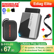Load image into Gallery viewer, 2026 New KINGBOLEN Ediag Elite Lifetime free Car Diagnostic Tools All system 15 Resets Bi-directional CAN FD Auto OBD2 Scanner
