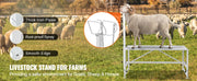 Bild in Galerie-Viewer laden, Amocart Goat Sheep Stand 51x23in Livestock Stand Metal Livestock Milking and Shearing Stand 21" to 33" Adjustable Height White
