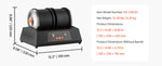 Amocart Rock Tumbler Kit Rock Polishing Kit 4 Speed Settings 9-Day Polishing Timer Stone Polishing Kit Rock Polisher