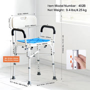 Load image into Gallery viewer, Amocart Shower Chair Adjustable Height Bench Bath Chair for Elderly Disabled Shower Chair for Inside Shower Bathtub 400/350lb
