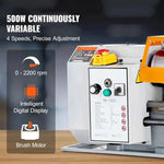 Amocart Metal Lathe Machine 7'' X 13.78'' 0-2200 RPM Continuously Variable Speed 500W & Tool Box for Processing Precision Parts