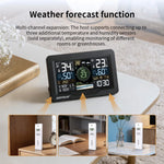 Professional Wi-Fi Wireless Weather Station with 7-in-1 Outdoor Weather Sensor, Large Full-Color LCD, 433MHz, 300ft Range, App