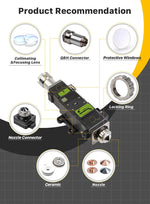Original Raytools Ceramic Laser Ring Diameter 28 32mm M11 M14 Ceramic Nozzle Holder Raytools BT240 BT230 BM110 114 1202740001