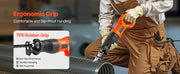 Bild in Galerie-Viewer laden, SucceBuy Corded Reciprocating Saw 120 Volt 7.5 Amp 2800 SPM Variable Speed, 1-1/8 inch Stroke Length Electric Reciprocating Saw
