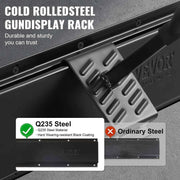 Load image into Gallery viewer, Amocart Gun Rack 6-Slot Vertical Rifle Shotgun Gun Rack 180 lbs Heavy Duty Metal Wall Gun Rack Display Stand with Soft Padding
