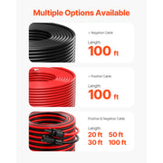 Charger l'image dans la visionneuse de galerie, Amocart 100FT Solar Panel Extension Cable 10AWG 6mm² IP67 Waterproof Solar Extension Cable for Home Ship and RV Solar Panels
