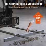Load image into Gallery viewer, SucceBuy Hanging Magnetic Sweeper Pickup Tool Nail Hang-Type Magnetic Forklift Sweeper Industrial Grade Magnets Steel Mate - AMOCART

