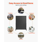 Load image into Gallery viewer, SucceBuy Pegboard Display Stand 17x13 in Tabletop Pegboard Display Stand Thickened Cold-Rolled Steel Peg Board Panel for Grocery - AMOCART

