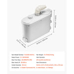 SucceBuy Macerator Pump 500W 29 GPM Flow 26ft/8m Head Sewerage Toilet Pump for Kitchen, Basement, Shower, Sink, Laundry, Bathtub