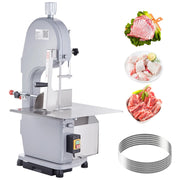 Load image into Gallery viewer, Amocart Commercial Electric Meat Bone Saw Machine 1500W Stainless Steel Blade Bone Bandsaw Machine Workbench Countertop Bone
