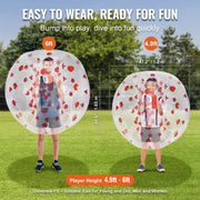 Load image into Gallery viewer, Amocart Inflatable Bumper Ball 4FT/1.2M Body Sumo Zorb Balls for Teen &amp; Adult 0.8mm PVC Bubble Balls Bumper Bopper Toys
