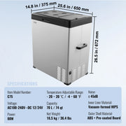 Charger l'image dans la visionneuse de galerie, Amocart 8L to 75L Car Refrigerator Fridge Portable Icebox Single&amp;Dual Zone w/Blue Tooth Temp Adjustable for Outdoor Camping RV
