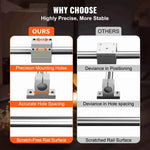 Amocart SFC 2PCS Linear Guide Rails SFC16 SFC20 1000/2000mm & 4 Slide Blocks High Load-Bearing for DIY CNC Routers Lathes Mills