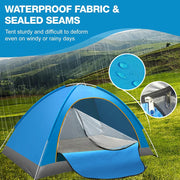 Load image into Gallery viewer, Outdoor Folding Tent Fully Automatic Quick Opening Tent, 1-2 Person Self Driving Camping Tent Cozy Rain Proof Sun Proof Portable
