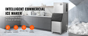 Bild in Galerie-Viewer laden, Amocart Commercial Ice Maker 400LBS/24H Ice Making Machine w/ 330.7LBS Large Storage Bin Auto Self-Cleaning Ice Maker Machine
