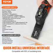 Load image into Gallery viewer, SucceBuy 50PCS Oscillating Saw Blades Universal Release Dewalt Multitool Blades for Wood Cutting Plastic Renovator Power Tool
