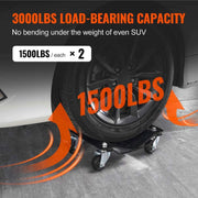 Load image into Gallery viewer, Amocart Car Tire Wheel Trolley Dollies 2/4PCS 1500Lbs Weight Capacity Vehicle Skates Moving Tire 4 Casters Auto Repair Mover
