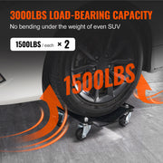 Load image into Gallery viewer, Car Tire Wheel Trolley Dollies 2/4PCS 1500Lbs Weight Capacity Vehicle Skates Moving Tire 4 Casters Auto Repair Mover
