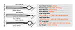 Amocart Blacksmith Tongs 18” V-Bit Bolt Tongs Wolf Jaw Tongs Z V-Bit Tongs and Gripping Tongs Carbon Steel Forge Tongs