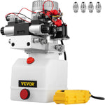 SucceBuy 12V DC Double Acting  Solenoid Hydraulic Power Pack Car Jack With 4.5L Tank  Dump Trailer Electric Lifting Tools