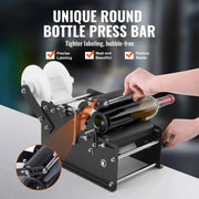 Load image into Gallery viewer, Amocart Manual Round Bottle Labeling Machine 15-20pcs/min Adjustable Labeler Bottles Diameter 0.78-4.72 in (with Pressing Bar)
