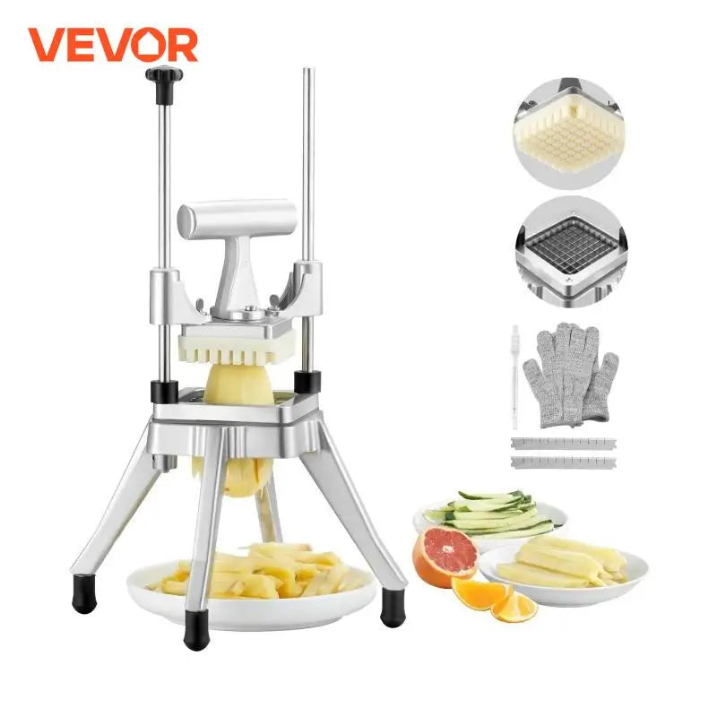 VEVOR Commercial Vegetable Fruit Chopper Heavy Duty Food Dicer Kattex Cutter Onion Slicer for Tomato Peppers Potato Mushroom Amocart