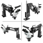 Amocart Micro Inlaid Mirror Multi-directional Micro-setting Microscope Jewelry Tools 0.7X-4.5X Super Clear Microscope Magnifier