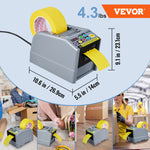Amocart ZCUT-9 Automatic Tape Cutting Machine Paper Slitting Dispenser 6-60mm Adhesive Electric Tape Cutter for Product Package