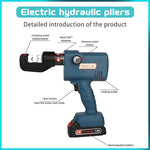 Portable Electric Hydraulic Crimping Plier SME-70 4-70mm² Lithium Battery Copper Aluminum Terminal Charging for Electrician