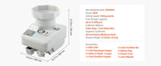 Bild in Galerie-Viewer laden, SucceBuy All-Coin Sorting Machine, Automatic Coin Sorter and Wrapper with LED
