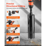 Amocart Core Drill Bit Internal Thread Diamond Dry Coring Bit w 3 Adapters Pilot Drill and Hex Wrench for Concrete Red Bricks