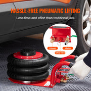 Load image into Gallery viewer, SucceBuy Triple Bag Air Jack 3 Ton (6600 lbs) Capacity Portable Pneumatic Car Jacks Heavy Duty &amp; Quick Lifting for Garage Repair
