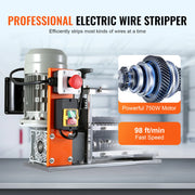 Load image into Gallery viewer, Amocart Electric Wire Stripping Machine Cable Stripper Peeler 750W 1.5-32mm 10 Channels Acrylic+Aluminum Scrap Copper Recycling

