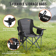 Bild in Galerie-Viewer laden, SucceBuy Outdoor Camping Chair 350lbs High Load Ultralight Folding Chair Portable Beach Hiking Picnic Travel Seat Fishing Tool
