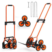 Load image into Gallery viewer, Amocart Stair Climbing Cart 120lbs Stair-Climbing Capacity w/ Telescoping Handle 6 Wheels and 2 Bungee Cords for Home Groceries
