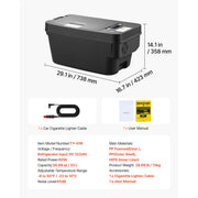 Bild in Galerie-Viewer laden, SucceBuy 12 Volt Refrigerator 20L/35L Car Fridge for Tesla Model 3/Model Y Portable Electric Freezer Compressor with APP Control
