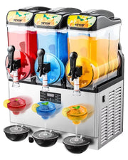 Charger l'image dans la visionneuse de galerie, 【Premium】Amocart 15L Commercial Frozen Drink Maker Triple Tank Slushy  hine Slushie Maker  hine for Home Party Restaurants Cafe
