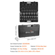 Load image into Gallery viewer, Amocart 26/65PCs US Drive Impact Socket Set Deep Standard Socket Set SAE Metric 6 Point CR-V Cr-Mo Alloy Steel Auto Repair
