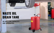 Bild in Galerie-Viewer laden, SucceBuy 20 Gallon Waste Oil Drain Tank Air Operated Drainer with Pressure Regulating Valve for Fluid Fuel Transfer Drainage
