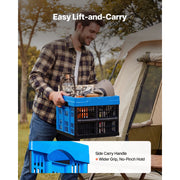Charger l'image dans la visionneuse de galerie, Amocart 25L 3PCS Plastic Stackable Storage Bins Collapsible Folding Storage Containers Space-Saving Baskets for Home Organizing
