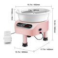 SucceBuy Pottery Wheel 11inch Pottery Forming Machine Direct Drive Ceramic Wheel 450W Electric Wheel for Pottery with Foot Pedal