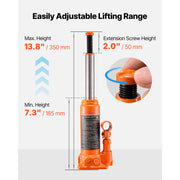 Charger l'image dans la visionneuse de galerie, Amocart 4/6/8 Ton Hydraulic Bottle Jack, Heavy Duty Welded Bottle Jack, for Auto Repair, House Lift and Agricultural Equipment
