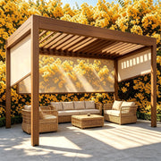 Load image into Gallery viewer, Bioclimatic Pergola with Adjustable Louvers, Ideal Outdoor Structure for Patio, Backyard &amp; Garden, All-Weather Relaxation Space
