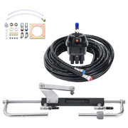 Load image into Gallery viewer, SucceBuy Hydraulic Outboard Steering Kit 90HP Marine Boat Hydraulic Steering System for Single Station Single-Engine Boats Use - AMOCART
