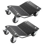SucceBuy Car Tire Wheel Trolley Dollies 2/4PCS 1500lb Weight Capacity Vehicle Skate Moving Tire with 4 Casters Auto Repair Mover