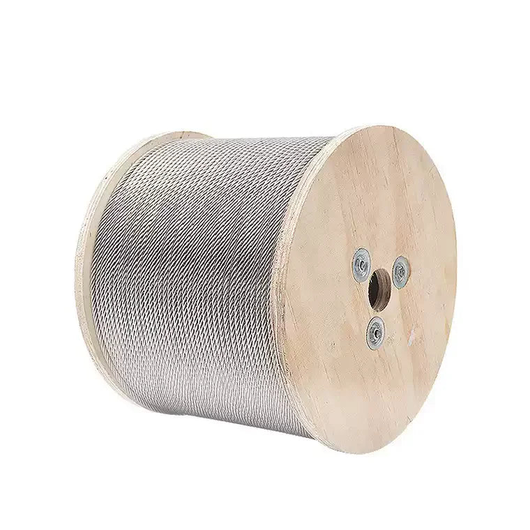 SucceBuy T316 Stainless Steel Cable 7x7 Steel Wire Rope 500FT Cable Railing Transport Wire Rope Cable for Railing Decking DIY