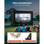 【Upgraded】Amocart 14/15/16/18/20 FT Inflatable Projector Screen with 120W Air Blower Projector Screen for Outdoor Theater Theme