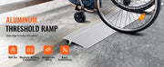 Load image into Gallery viewer, SucceBuy 1in-6in 800lbs Door Threshold Ramp Aluminum Adjustable Modular Cable Protector Ramp for Doorways Wheelchairs Scooters
