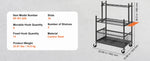 Amocart 16 Slots Garden Tool Organizer Yard Tool Tower Rack with Hooks Wheels Long-Handled Rake Stand Holder for Garage Storage