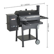 Bild in Galerie-Viewer laden, Amocart Portable Charcoal Grill Propane Gas Grills with Cover and Cart Heavy Duty Iron BBQ Grill for Outdoor Cooking Barbecue
